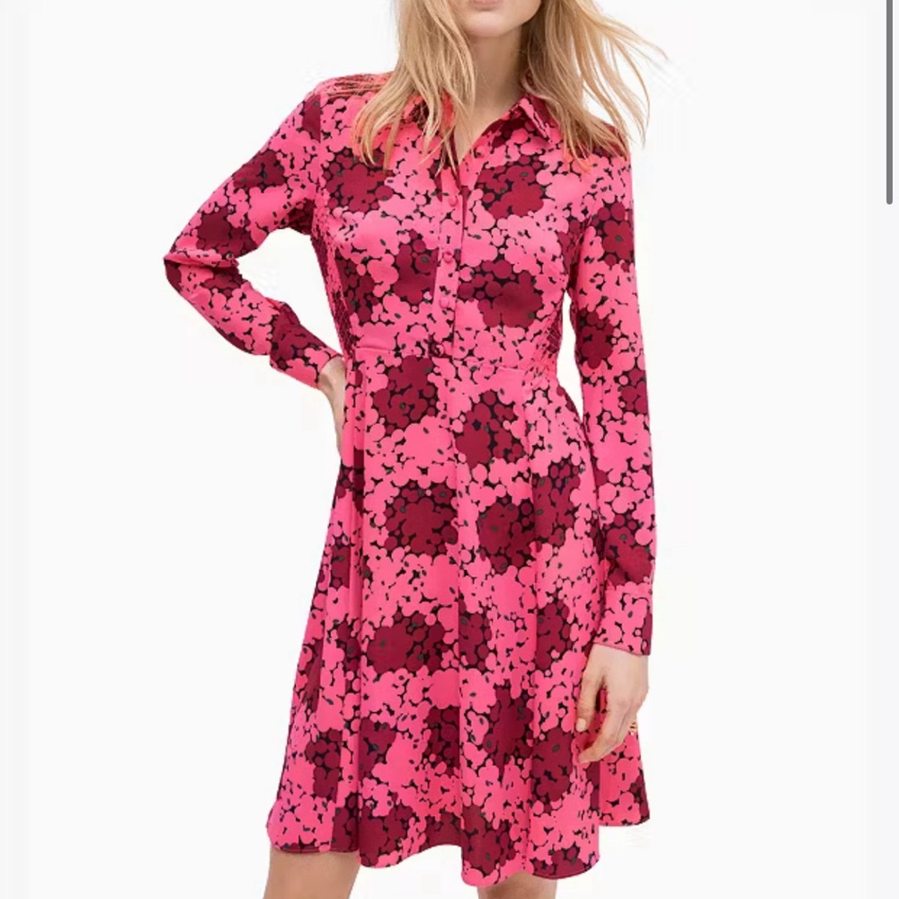 Kate Spade bubble dot smocked dress